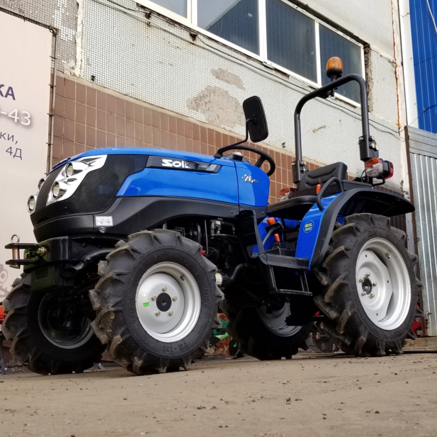 Минитрактор SOLIS 26 XTRA (Широкая колея + сельхозколеса) (С ПСМ)